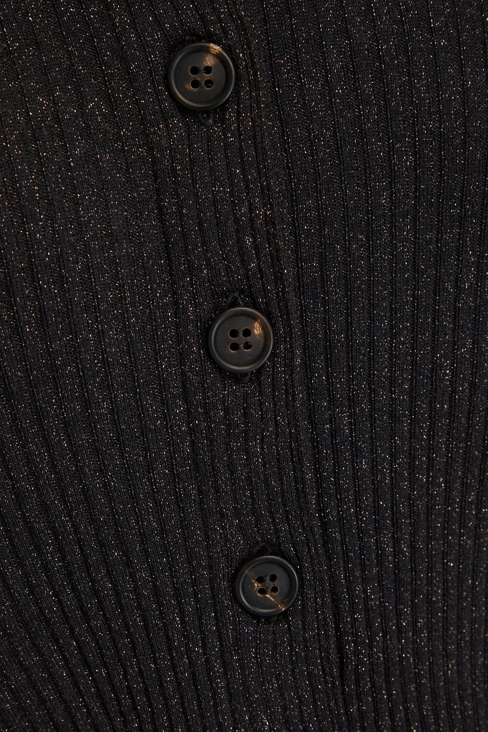 Brunello Cucinelli Cropped Oberteil Aus Einer Gerippten Kaschmirmischung Mit Metallic-effekt In Dunkelbraun