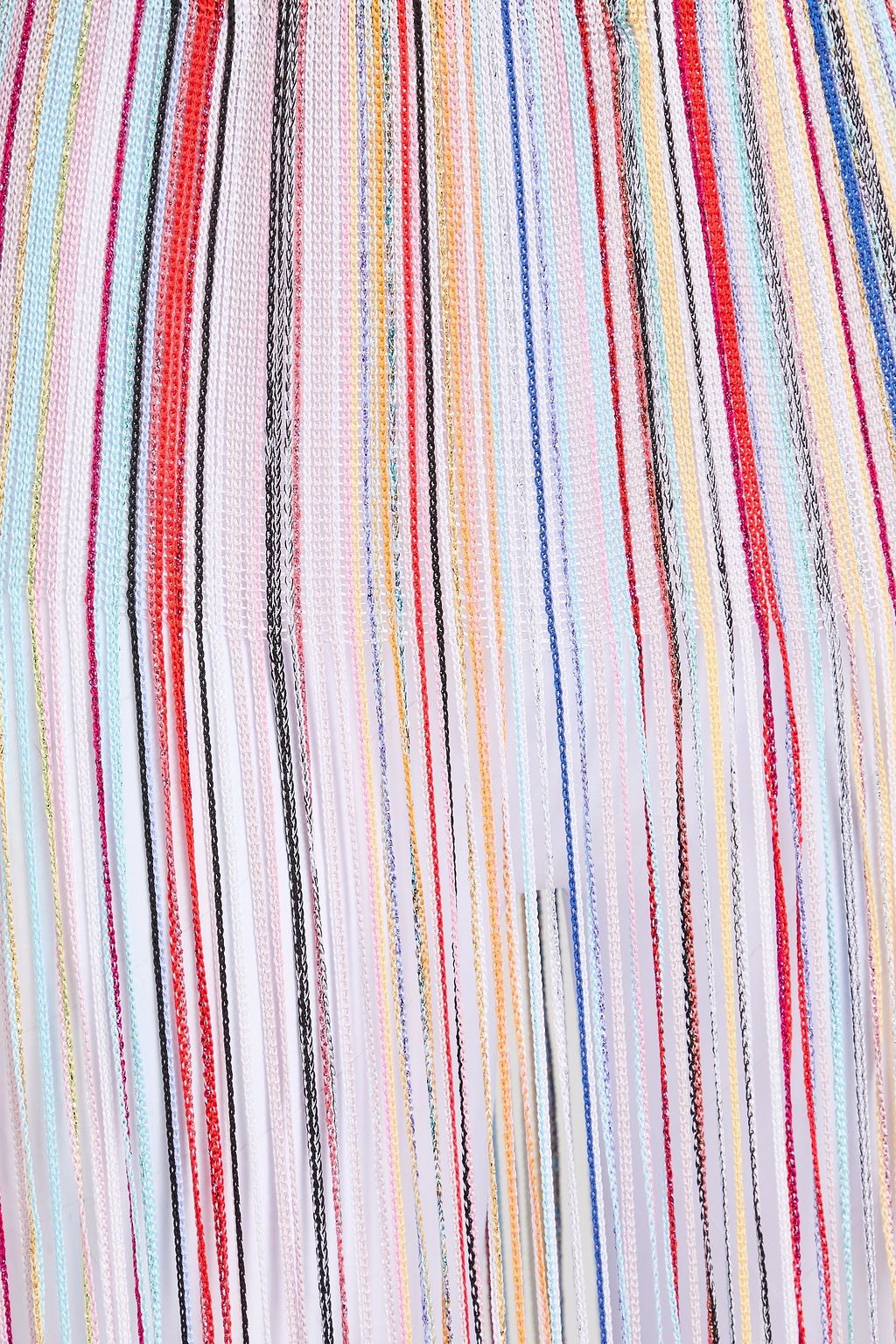 MISSONI Fringed crochet-knit maxi skirt