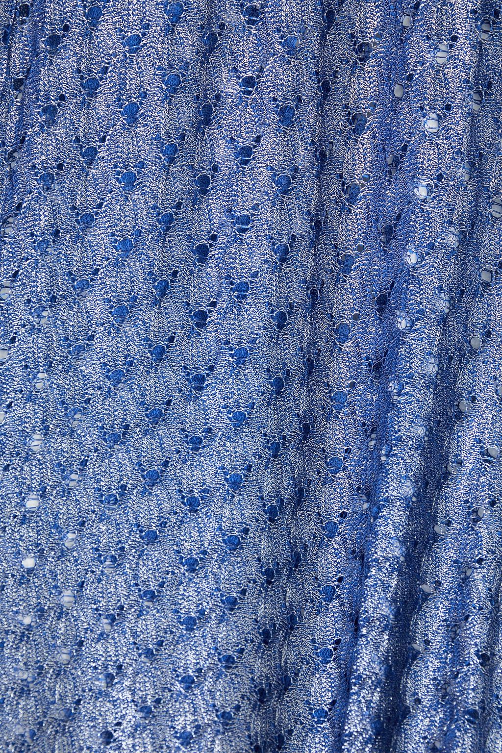 MISSONI 메탈릭 크로셰 니트 플레어 팬츠