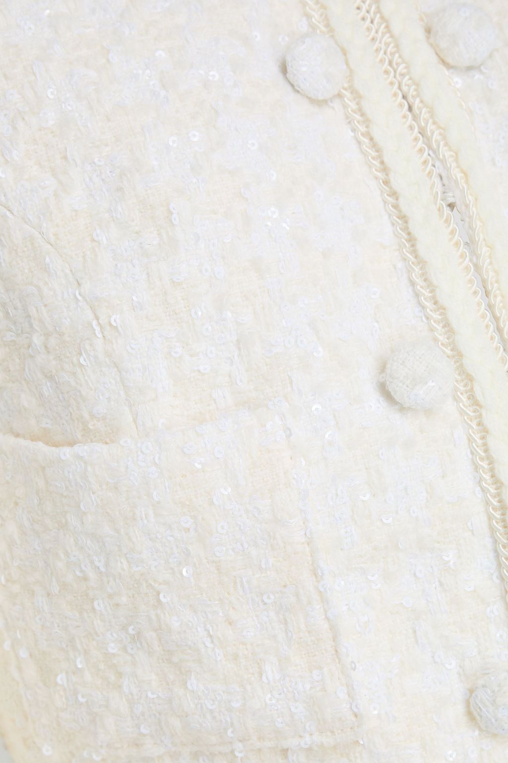 ROTATE BIRGER CHRISTENSEN 장식 디테일 트위드 크롭 재킷