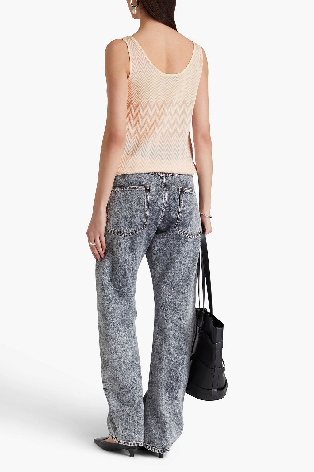 MISSONI 크로셰 니트 코튼 혼방 탱크탑