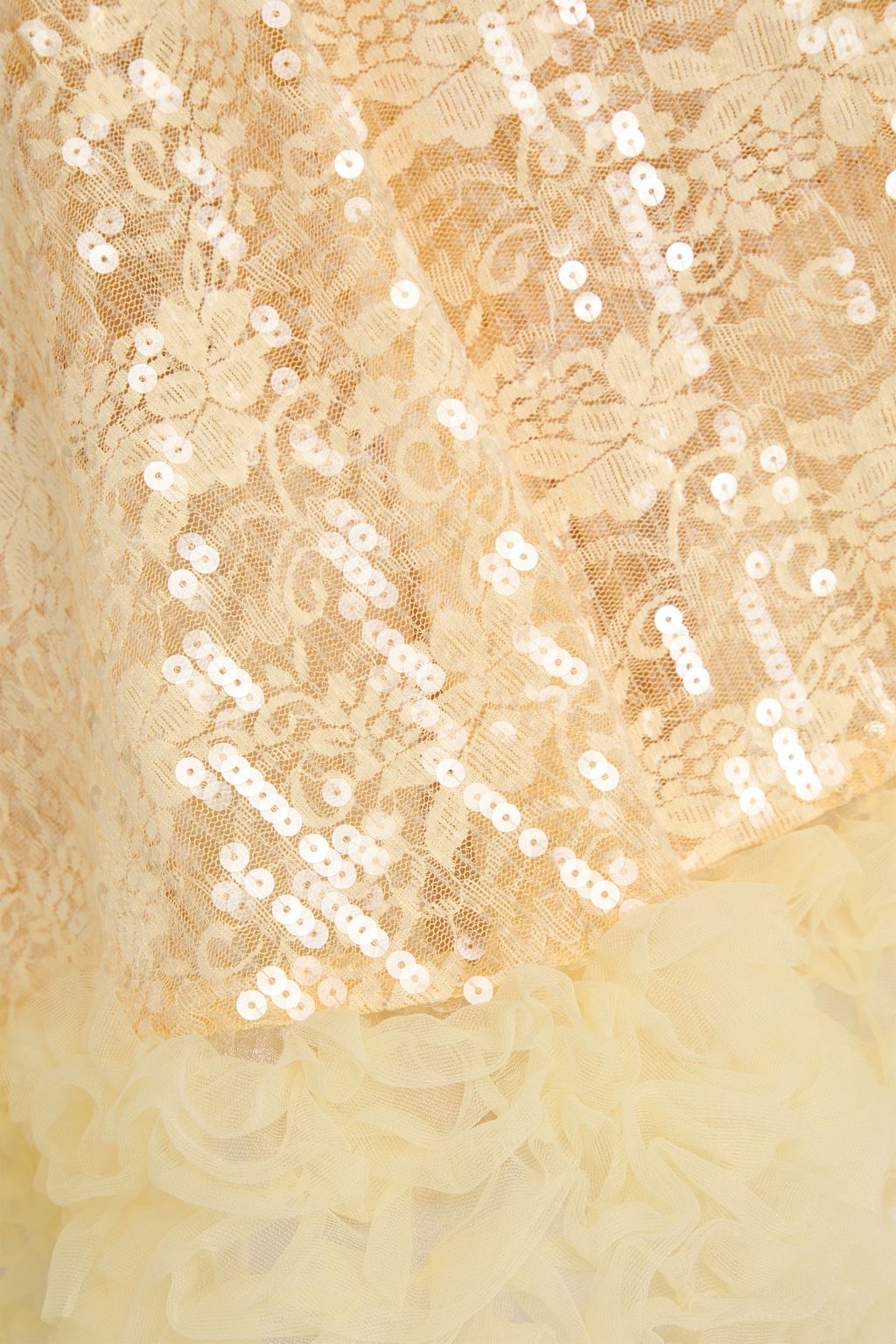 ROTATE BIRGER CHRISTENSEN Strapless sequined tulle mini dress