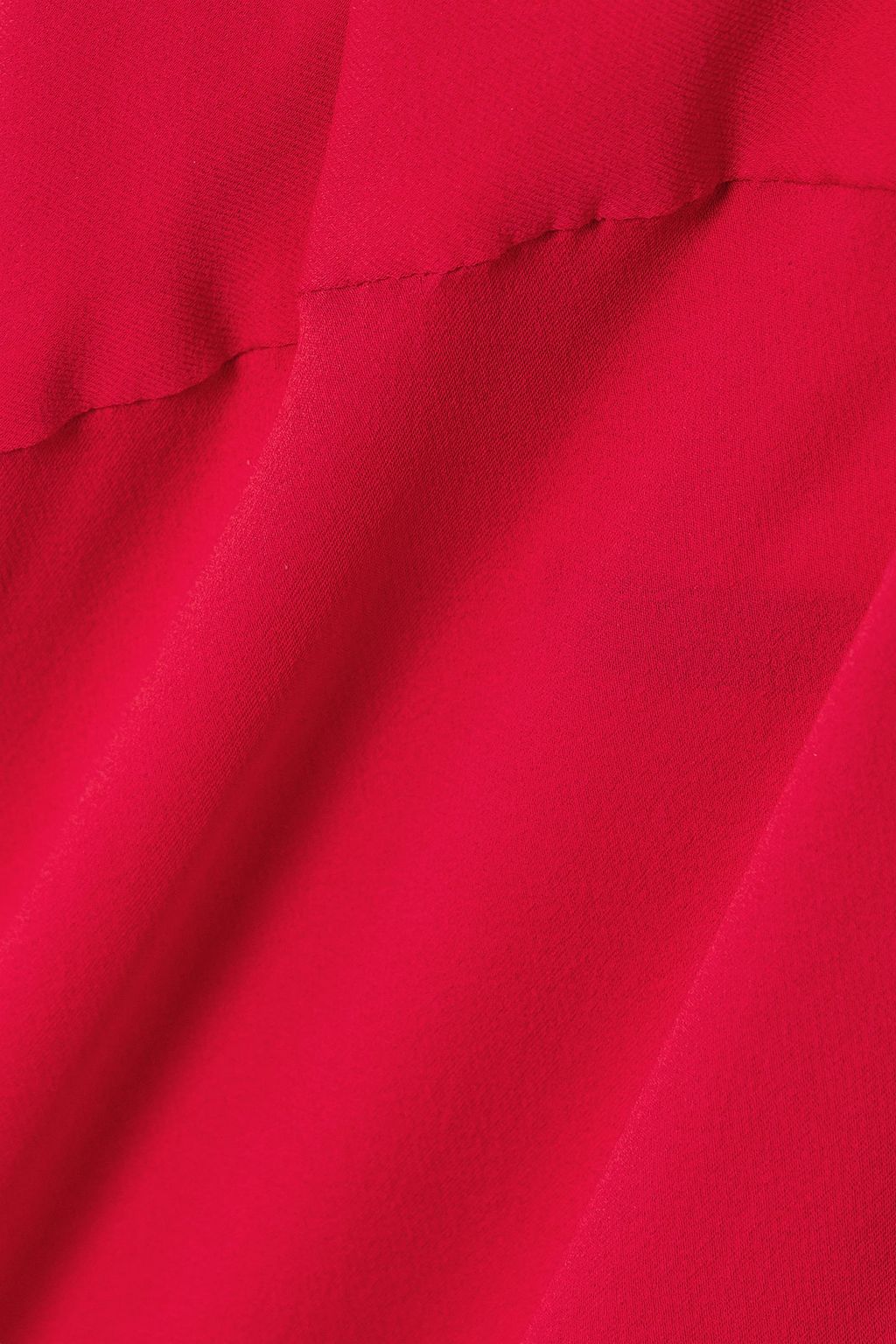 ROSAMOSARIO Mystery Girl draped silk-crepe maxi dress