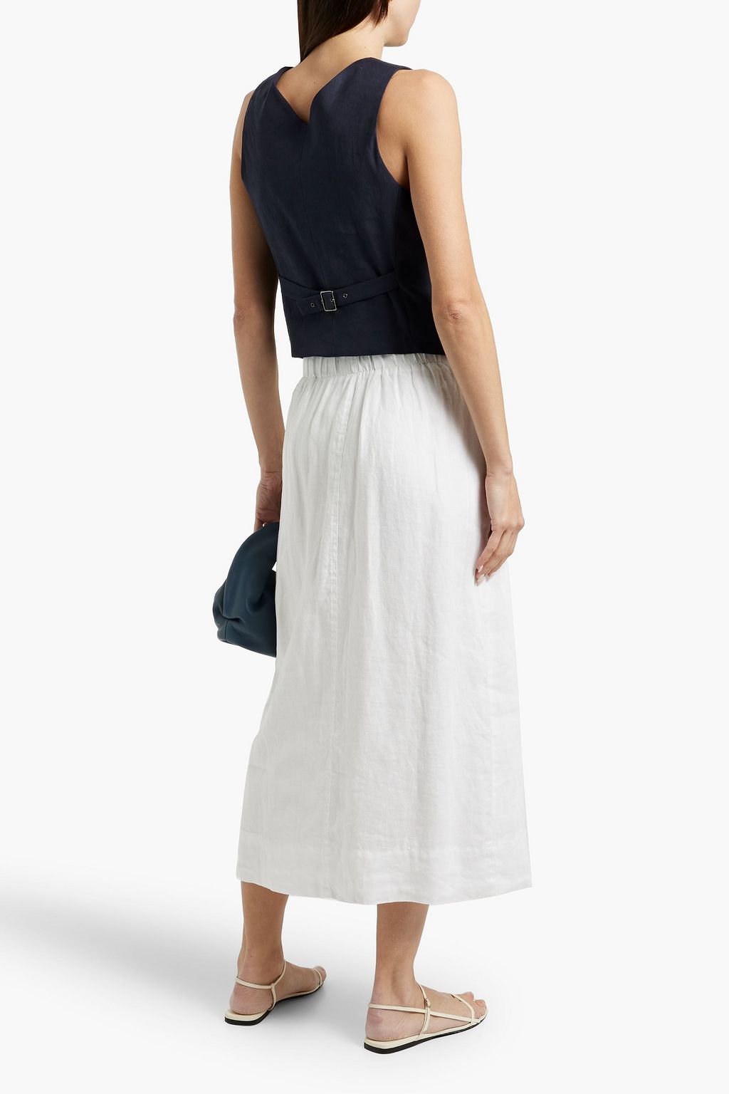 ALEX MILL Zoe linen midi skirt
