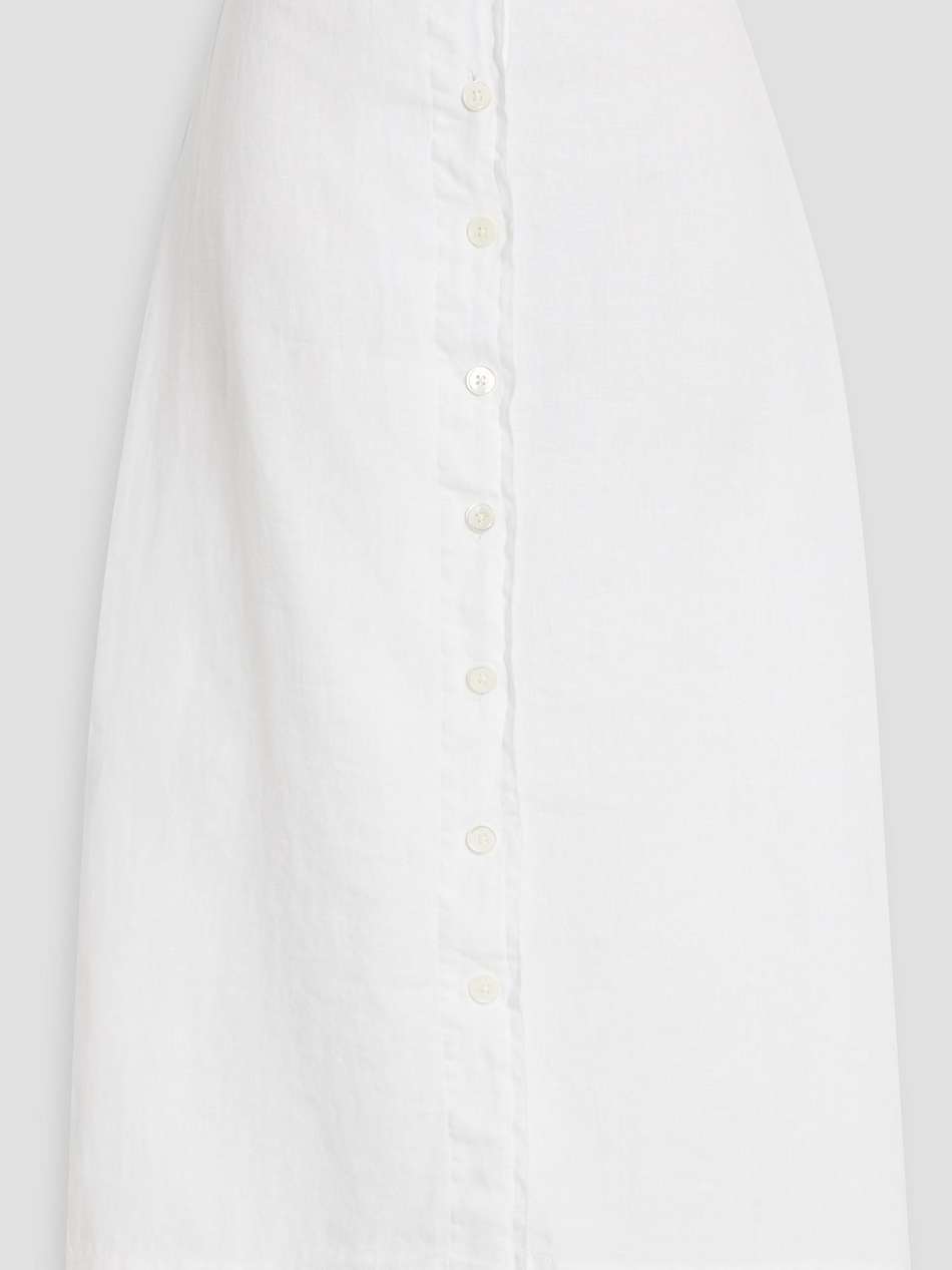 zoe linen midi skirt