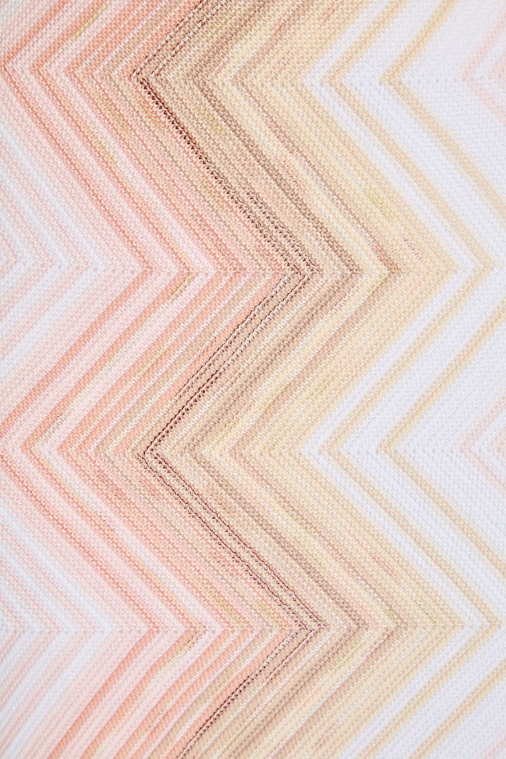 MISSONI تنورة قصيرة من مزيج من القطن المحبوك بحبكة كروشيه