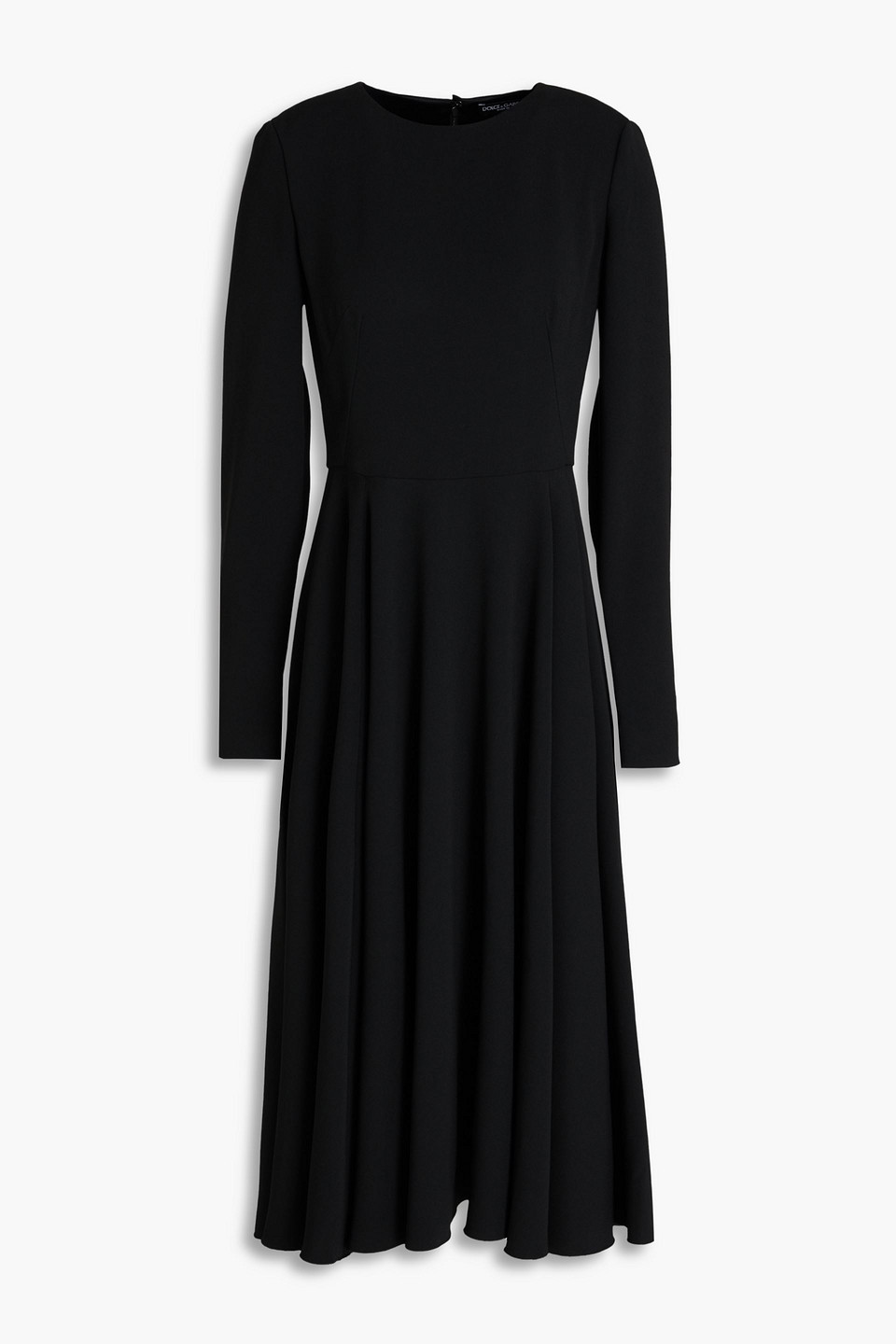 Dolce & Gabbana Crepe Midi Dress In Schwarz