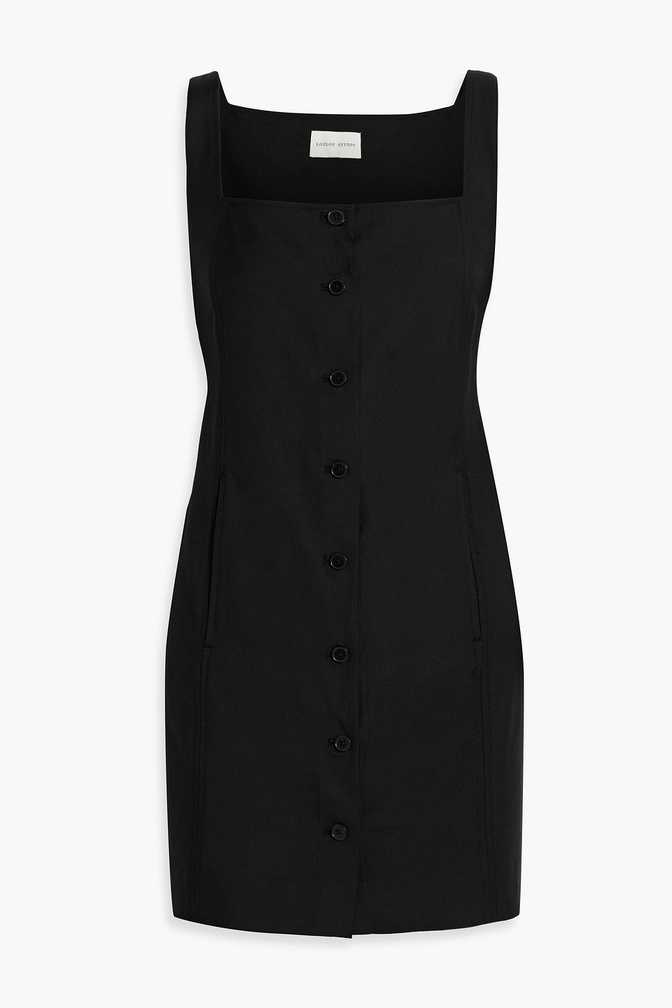 LOULOU STUDIO IDON WOOL-TWILL MINI DRESS 