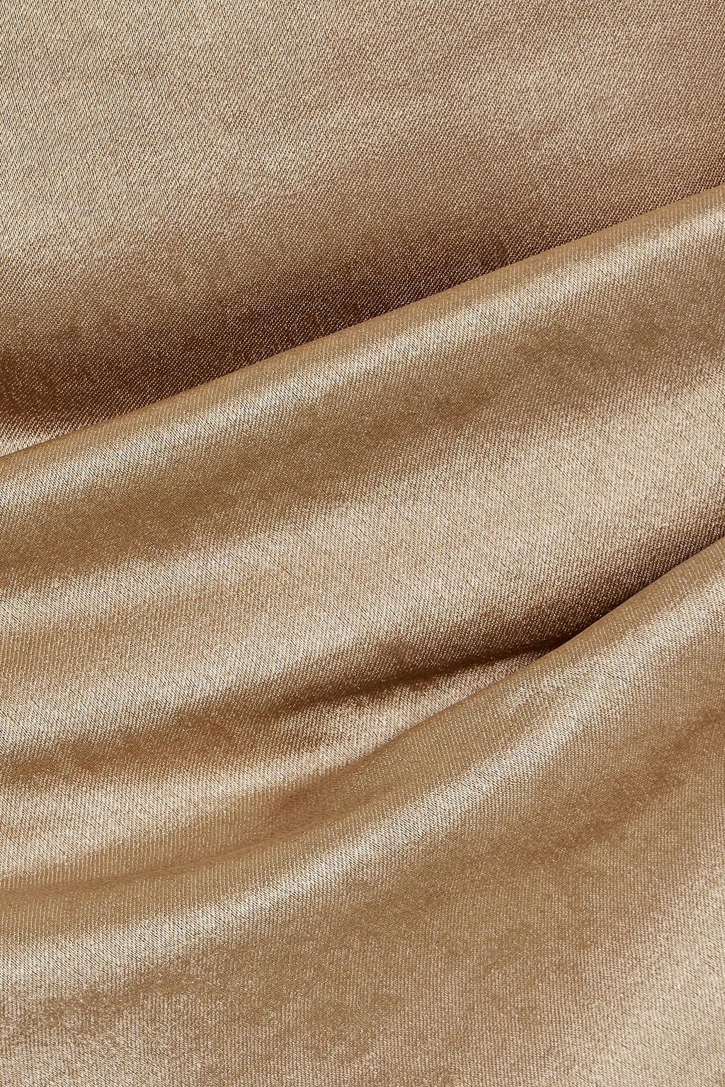 BEC & BRIDGE The Dreamer one-shoulder satin-crepe maxi dress