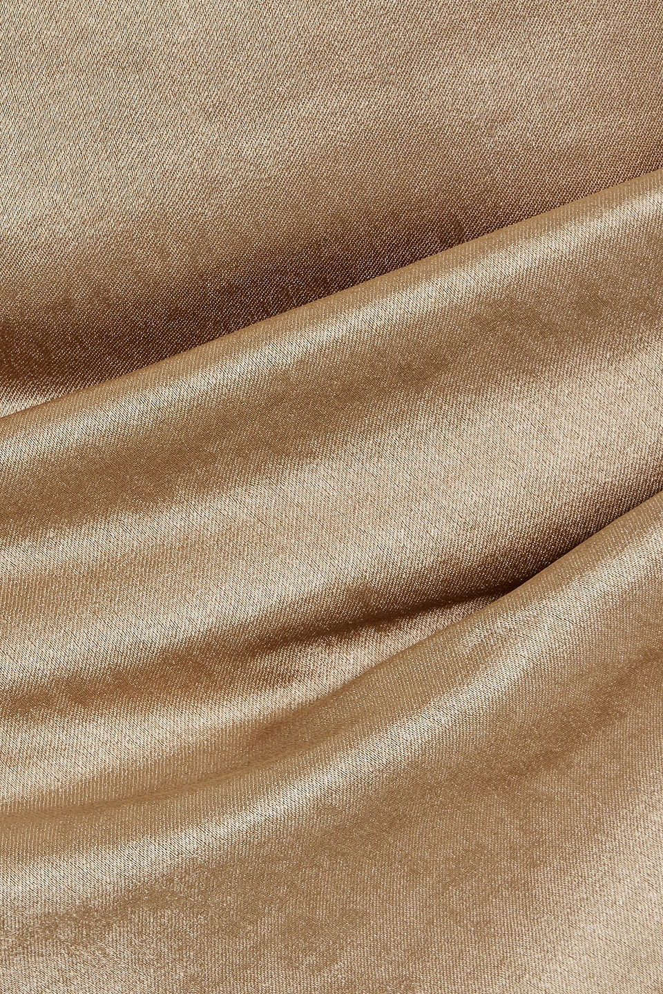Bec & Bridge Dreamer One-shoulder Satin Maxi Dress In Gold