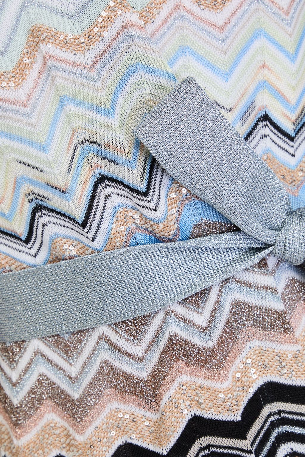 MISSONI كارديغان من نسيج بحبكة كروشيه مزين بأقراص برّاقة