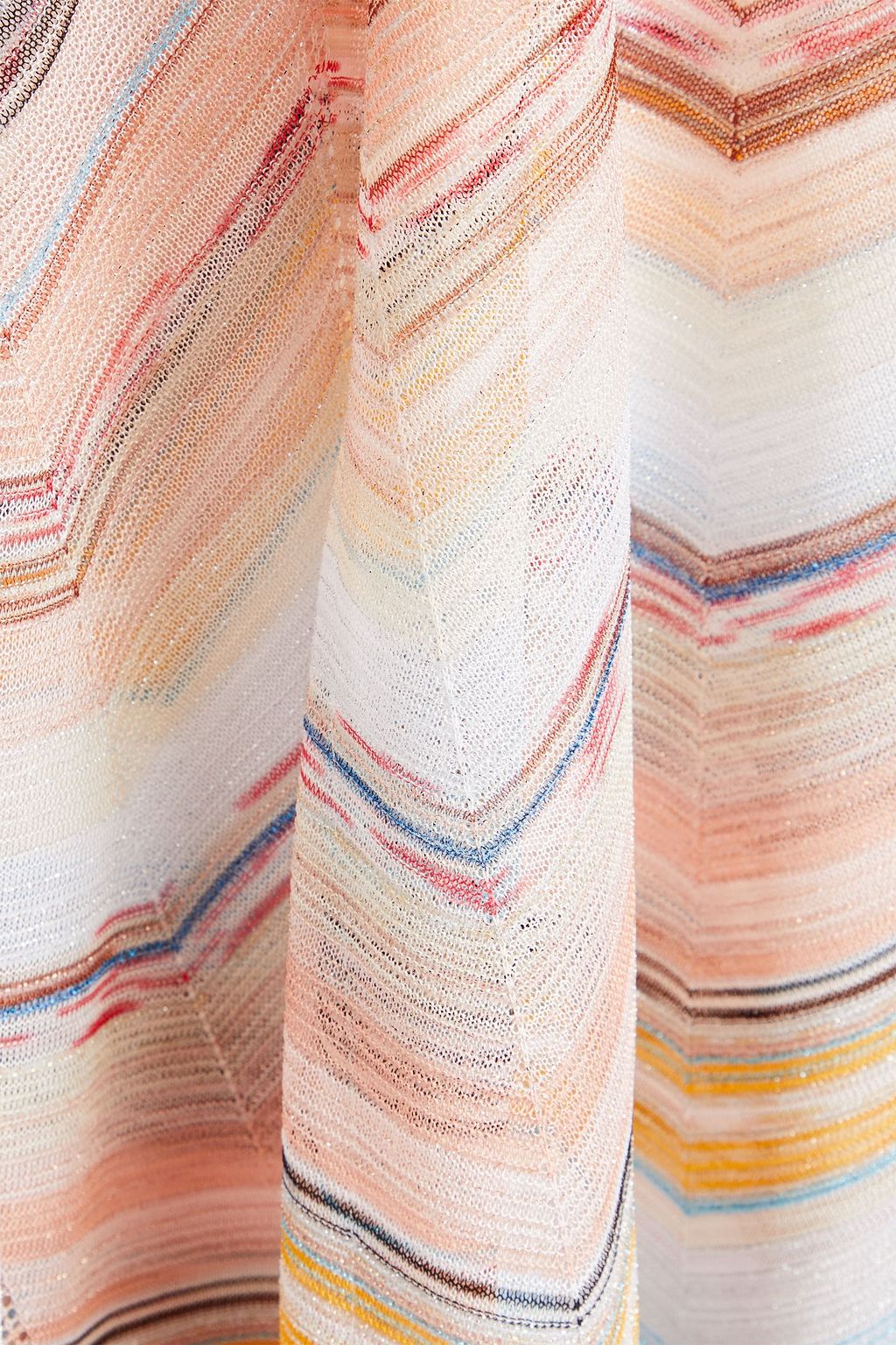 MISSONI 메탈릭 크로셰 니트 카프탄