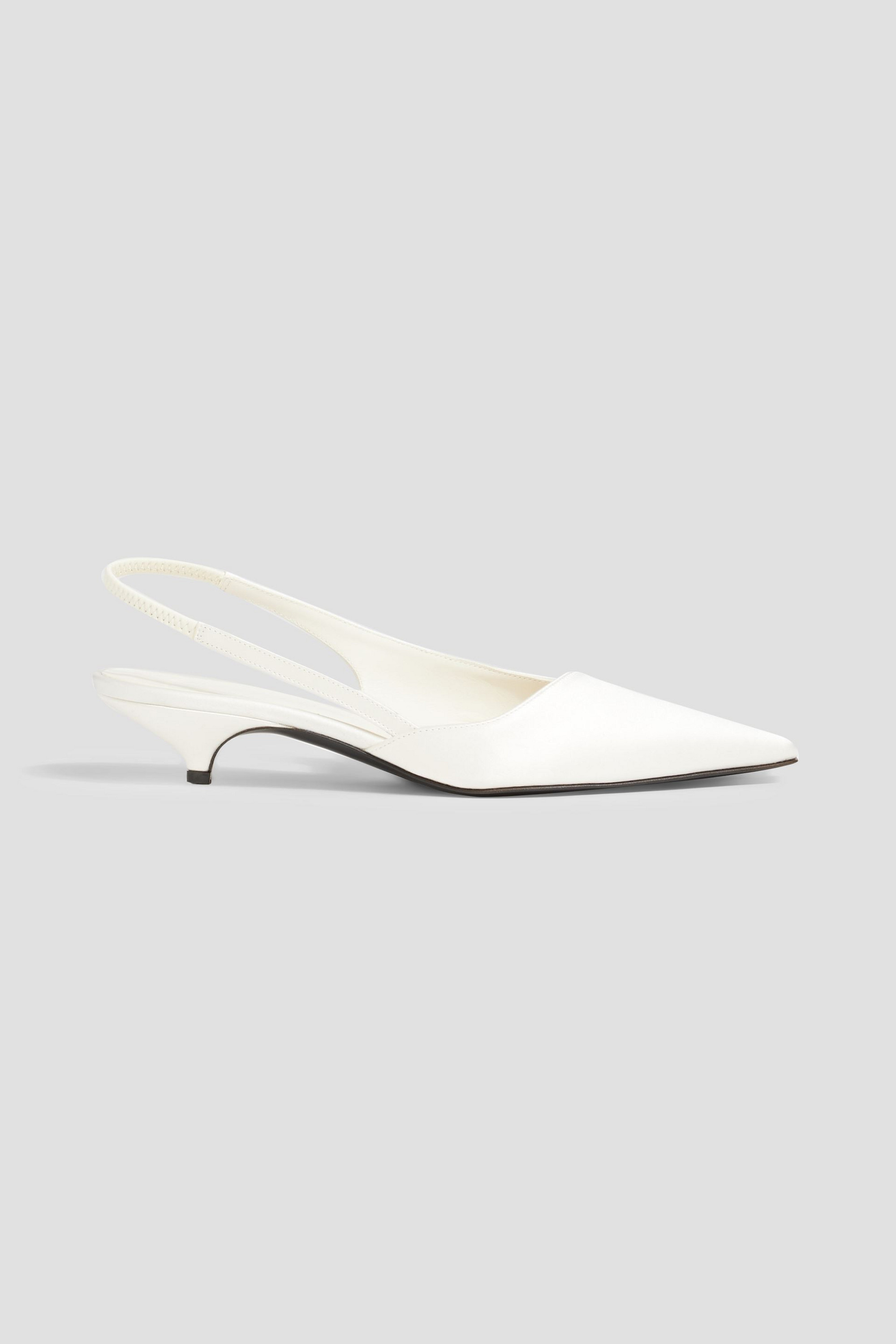 Loulou Studio Sulue satin slingback pumps