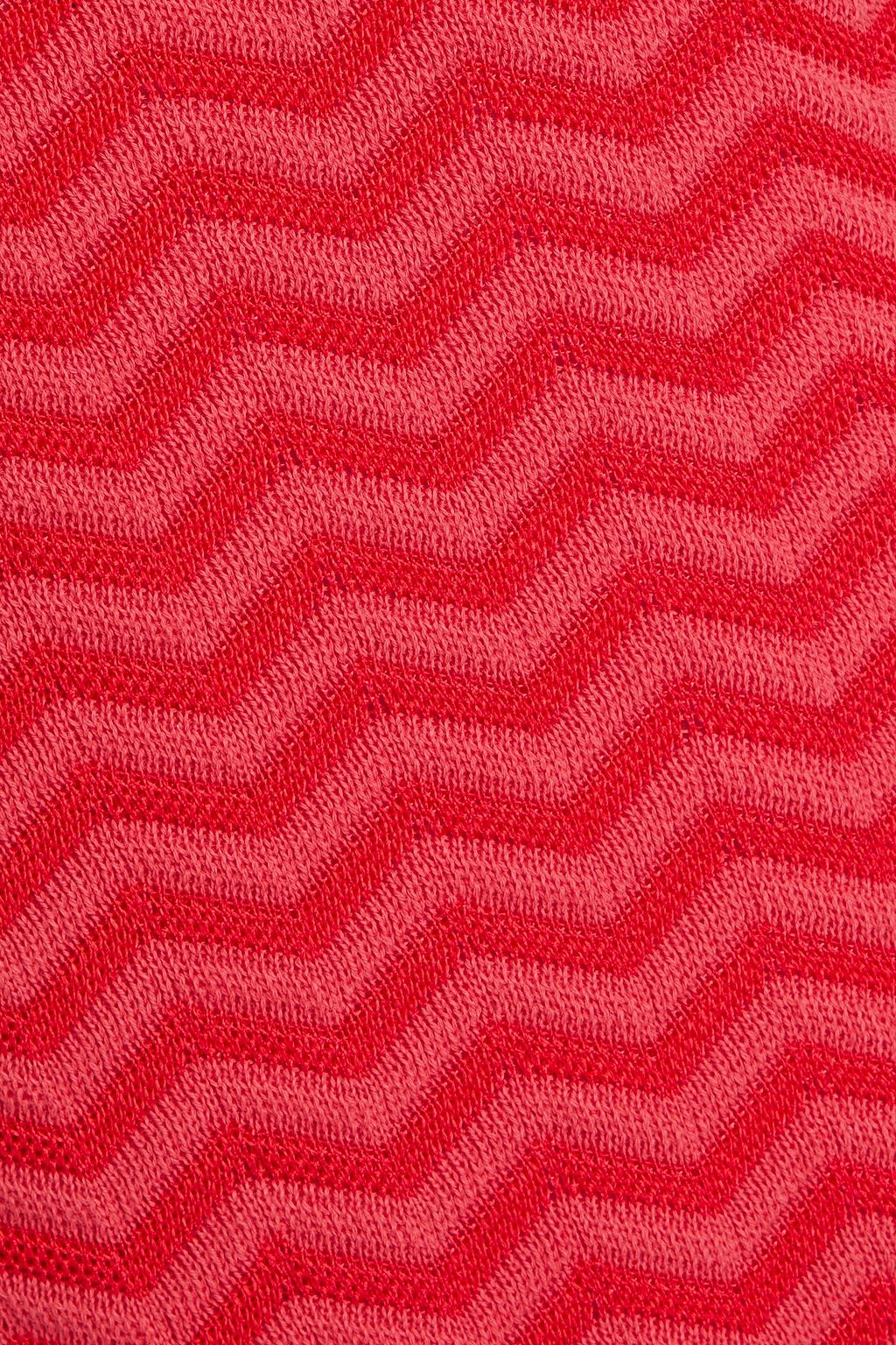 MISSONI Dégradé ribbed wool-blend maxi dress