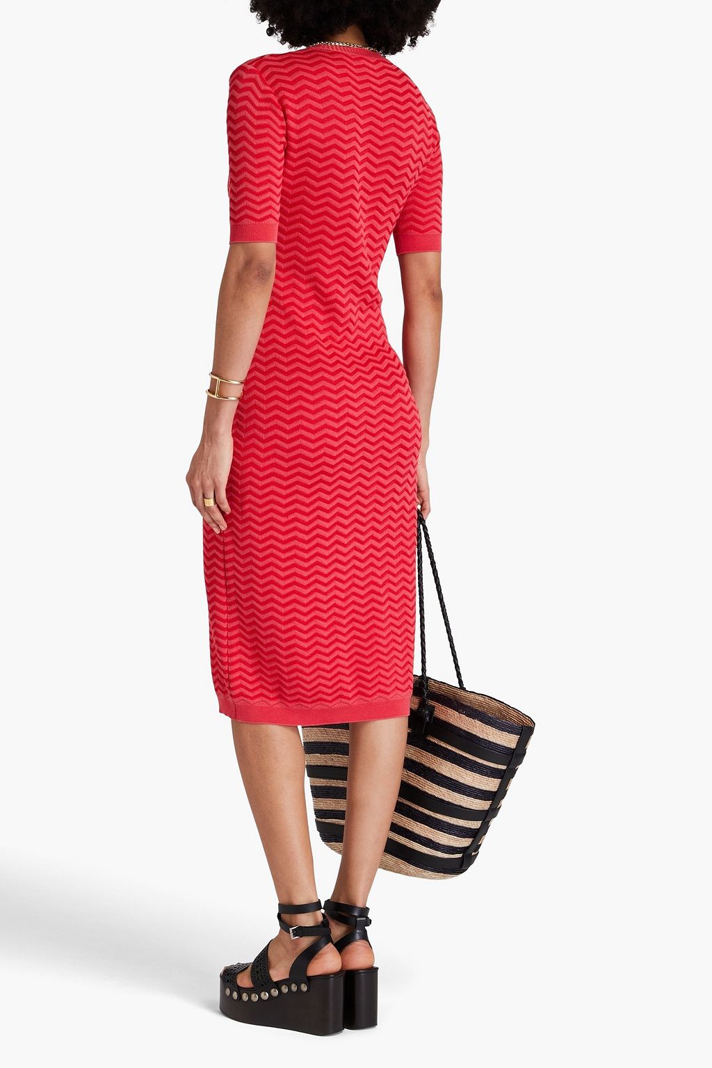 MISSONI Dégradé ribbed wool-blend maxi dress
