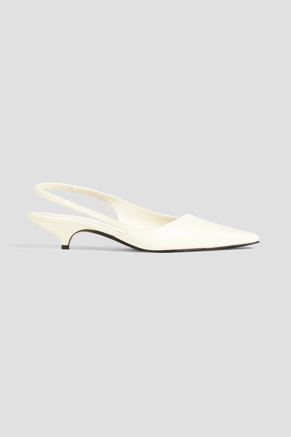 LOULOU STUDIO ABSIDE LEATHER SLINGBACK PUMPS
