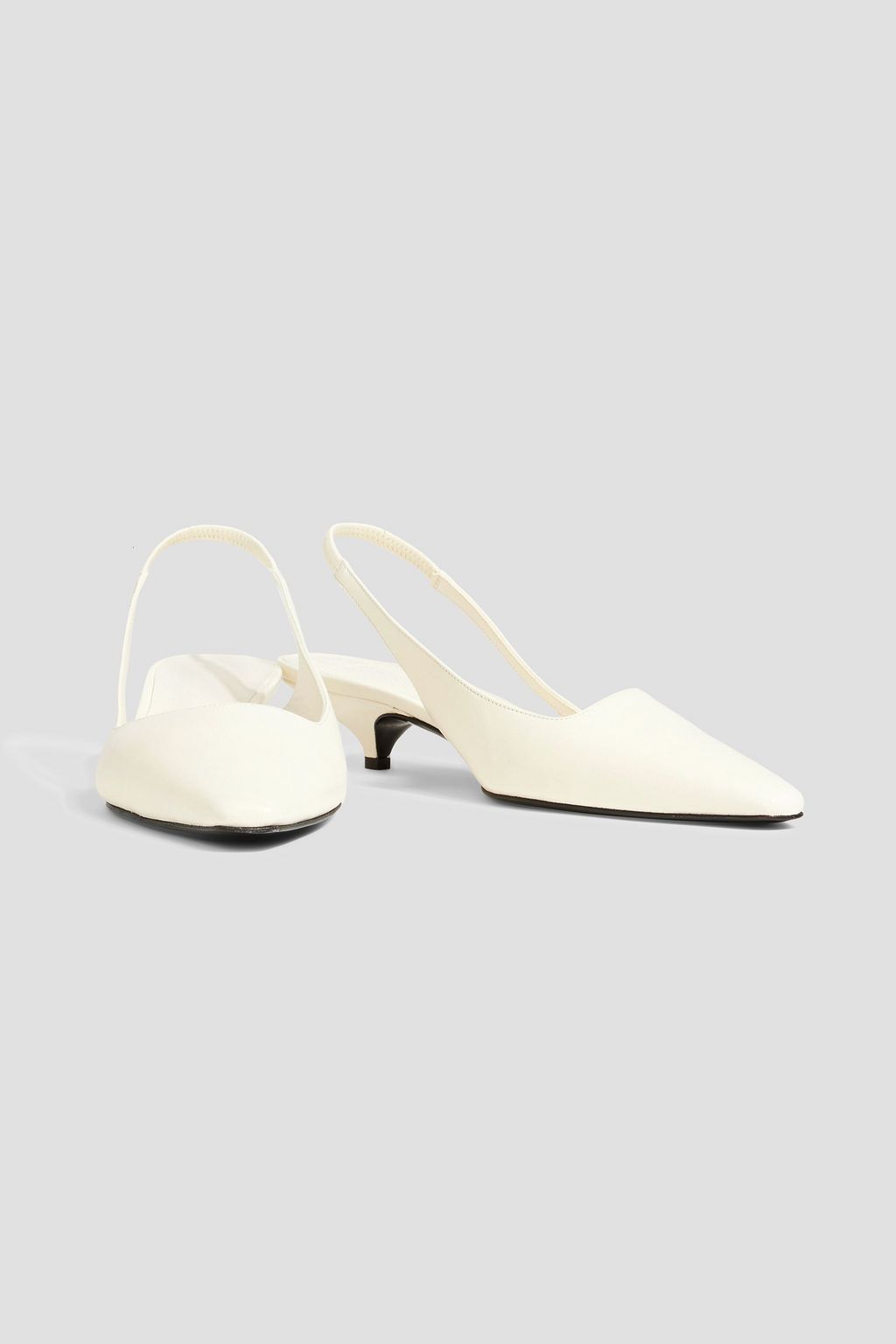 LOULOU STUDIO Abside leather slingback pumps