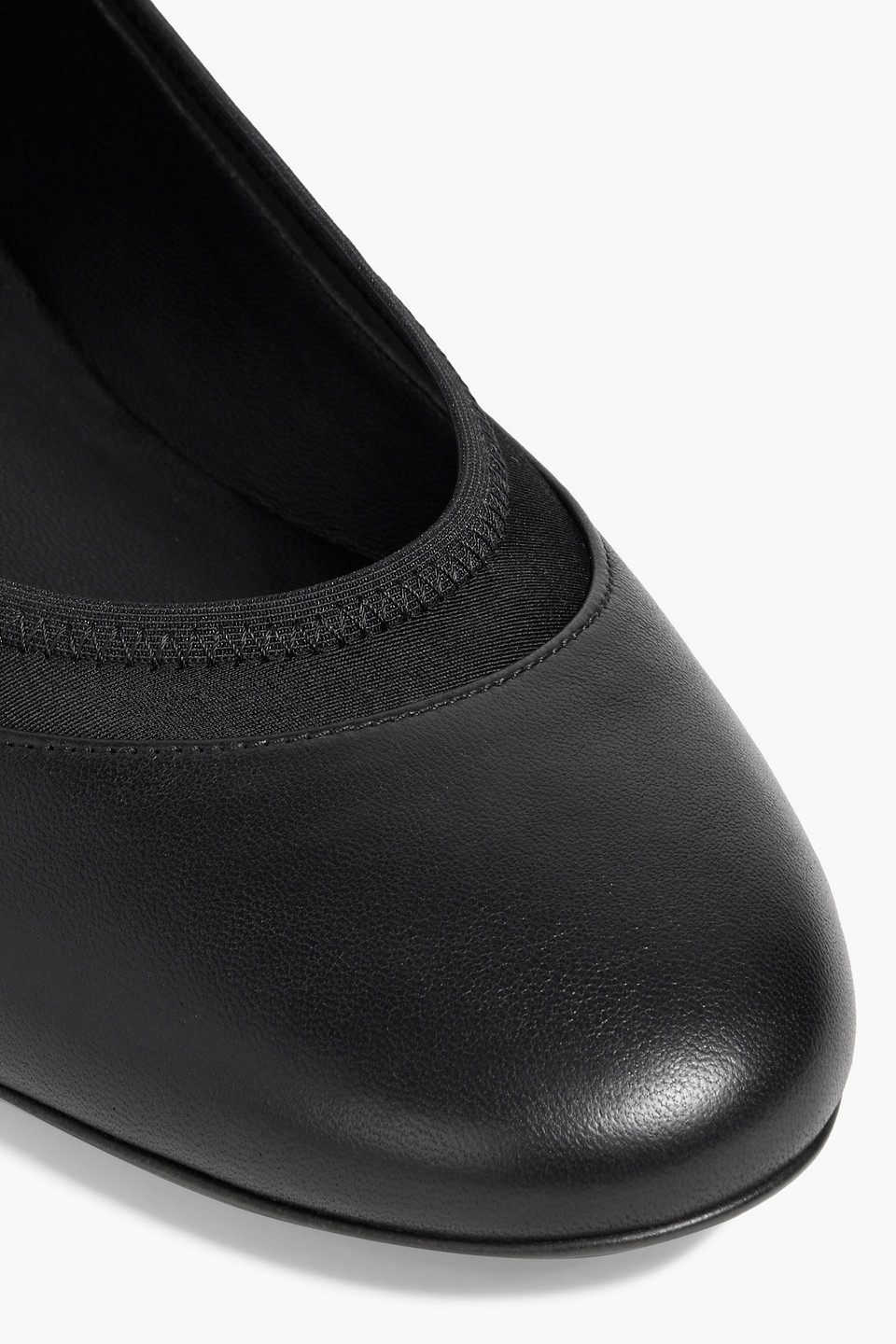 Shop Loulou Studio Rupa Leather Ballet Flats In Black