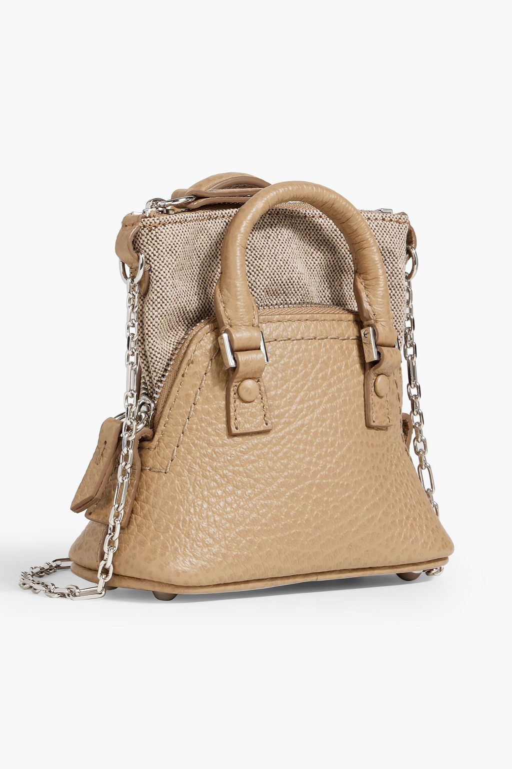 MAISON MARGIELA 5AC canvas and pebbled-leather shoulder bag