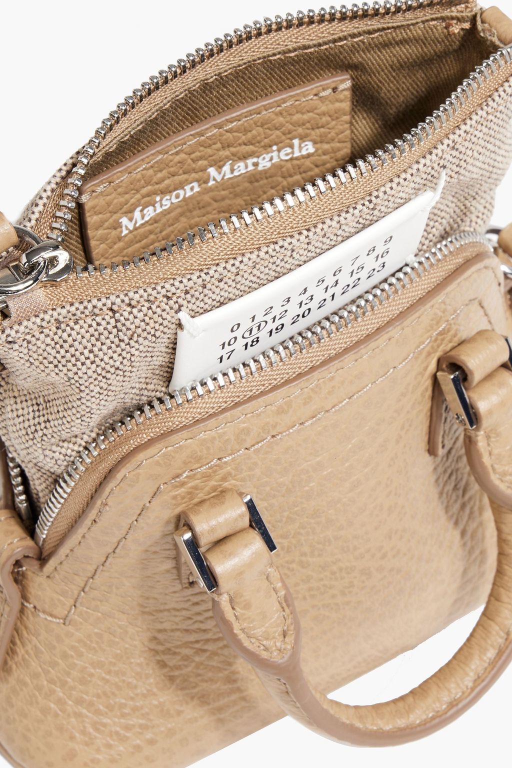 MAISON MARGIELA 5AC canvas and pebbled-leather shoulder bag