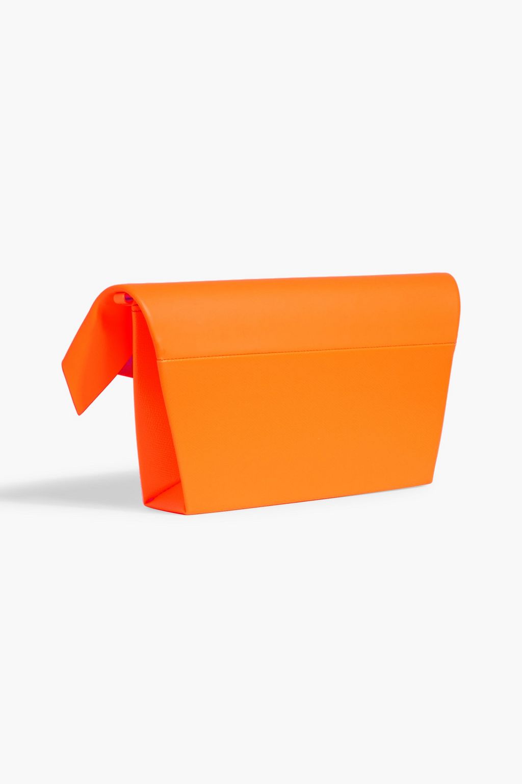 MAISON MARGIELA Snatched neon smooth and textured-leather shoulder bag