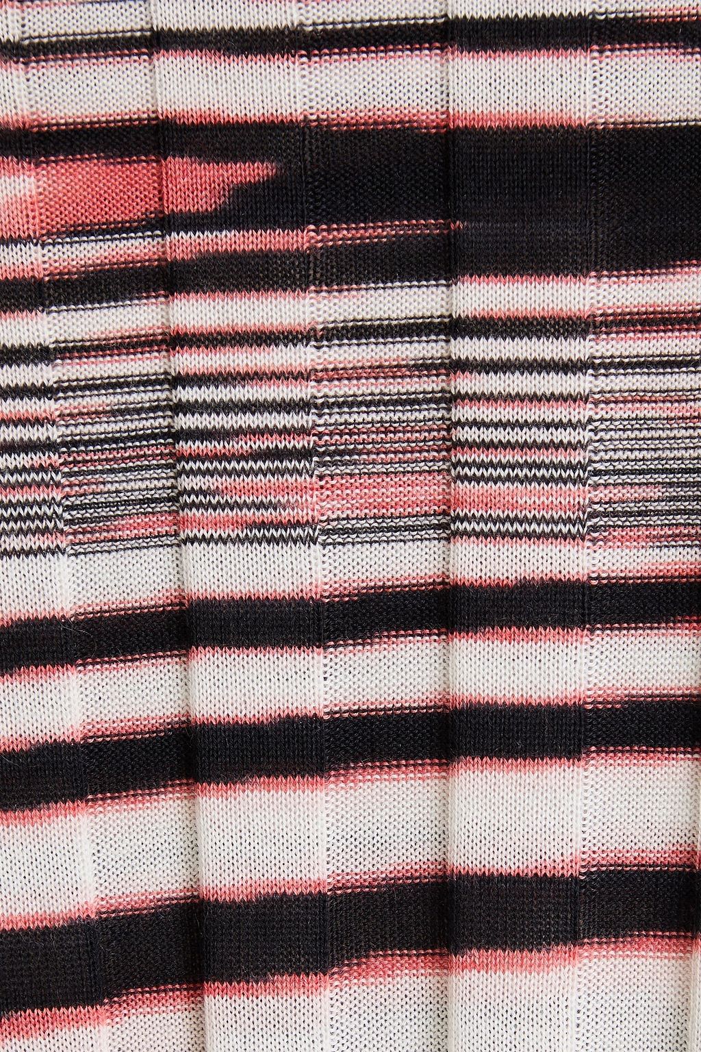 MISSONI كنزة رياضية من مزيج الحرير والكشمير مغزولة بلونين