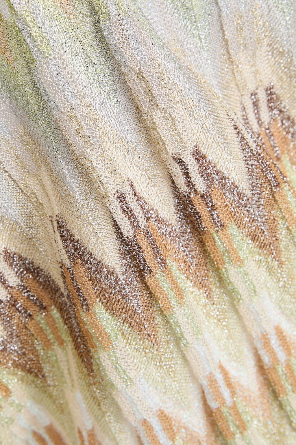 MISSONI بلوزة من نسيج بحبكة كروشيه بلون معدني