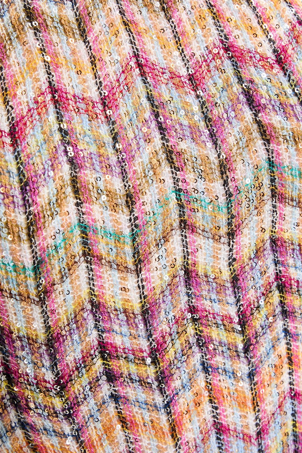 MISSONI Sequin-embellished metallic crochet-knit halterneck maxi dress