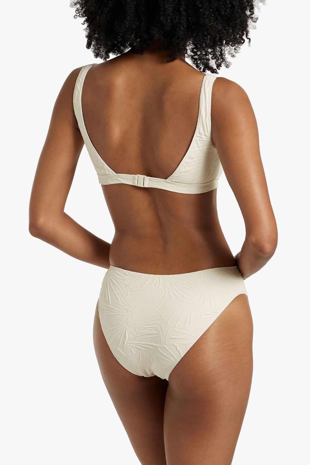 LOULOU STUDIO Hephaistos stretch-jacquard bikini top
