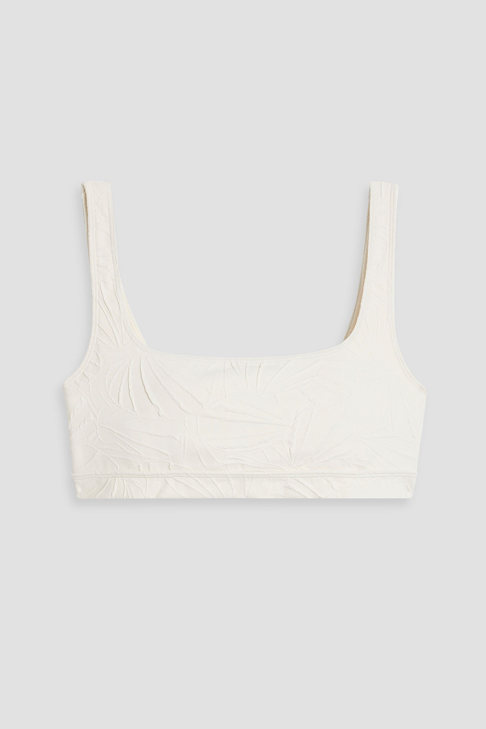 Hephaistos stretch-jacquard bikini top