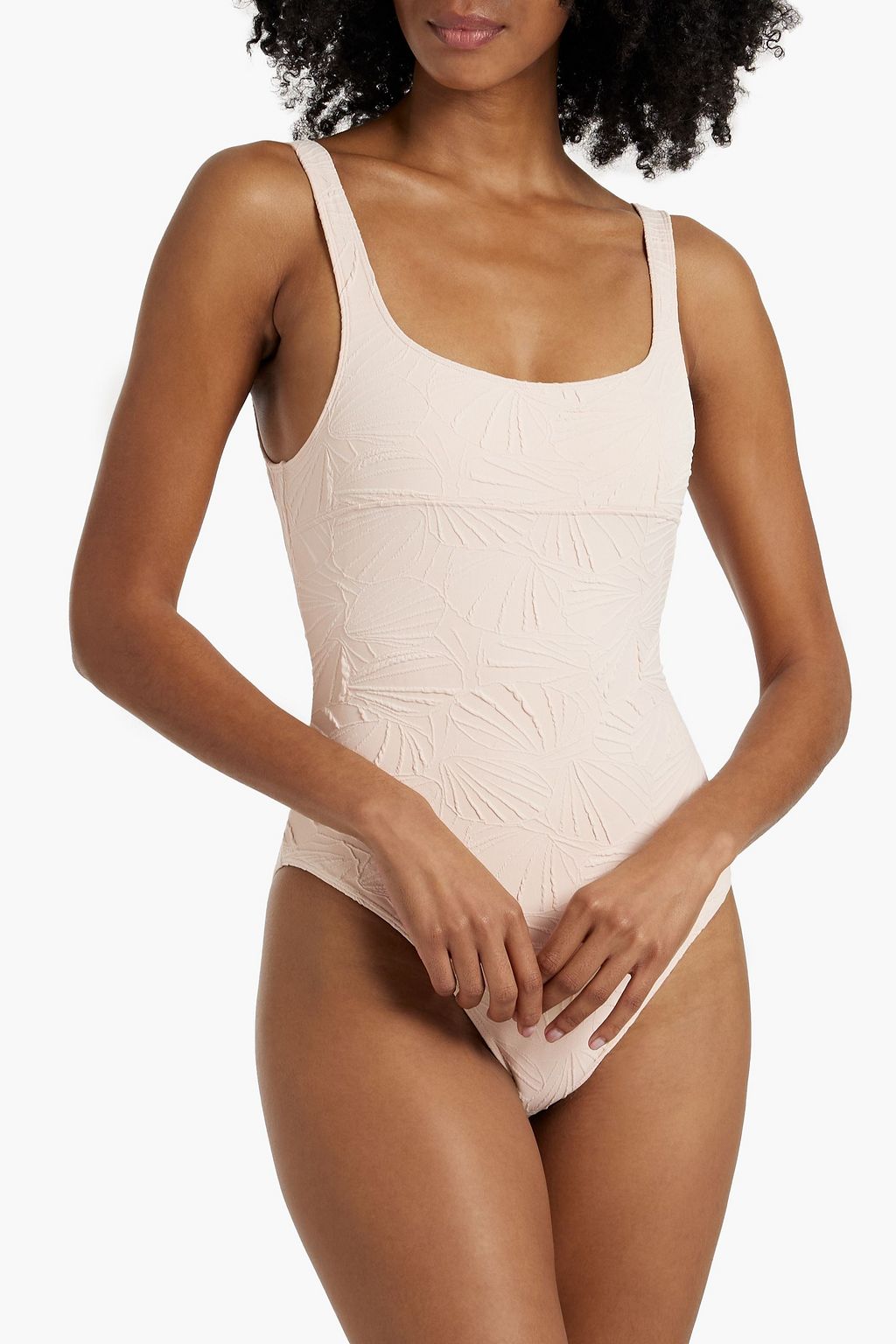 LOULOU STUDIO Apollo stretch-jacquard swimsuit