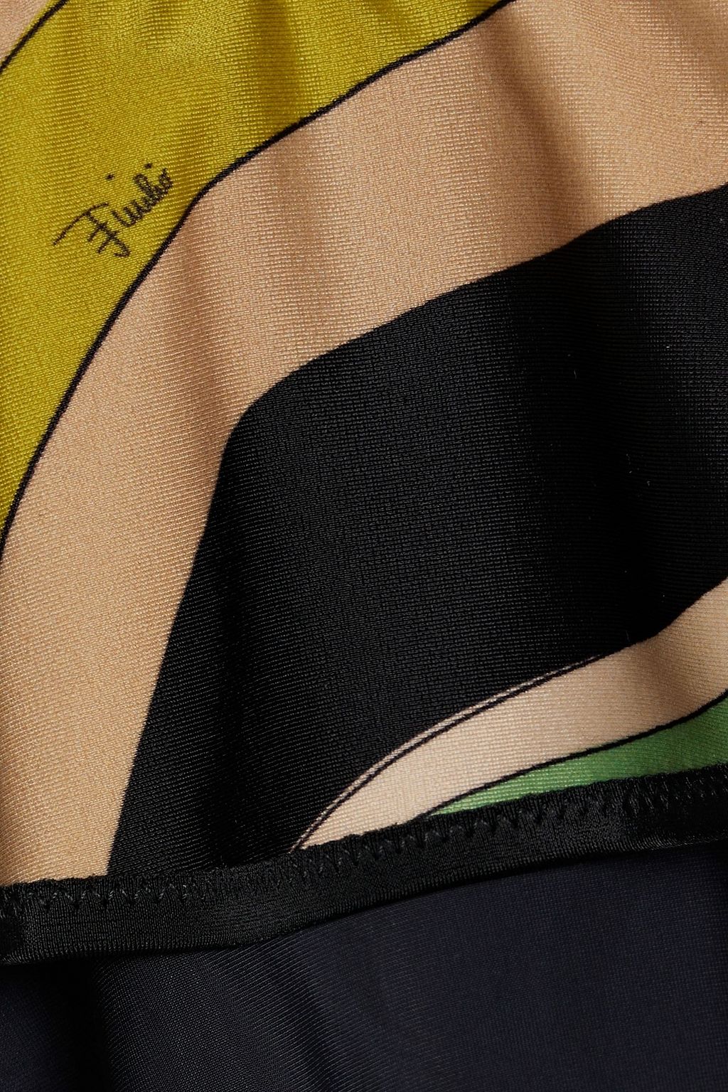 PUCCI قطعة بيكيني سفلية مزين بكشاكش وطبعات بنمط تنورة