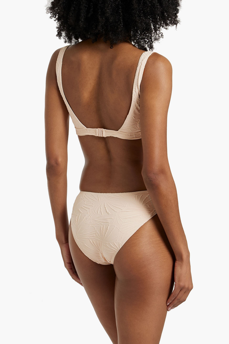 LOULOU STUDIO HEPHAISTOS STRETCH-JACQUARD BIKINI TOP