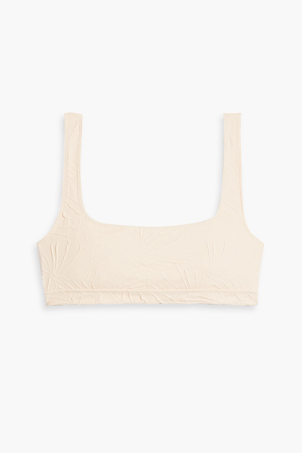 Hephaistos stretch-jacquard bikini top