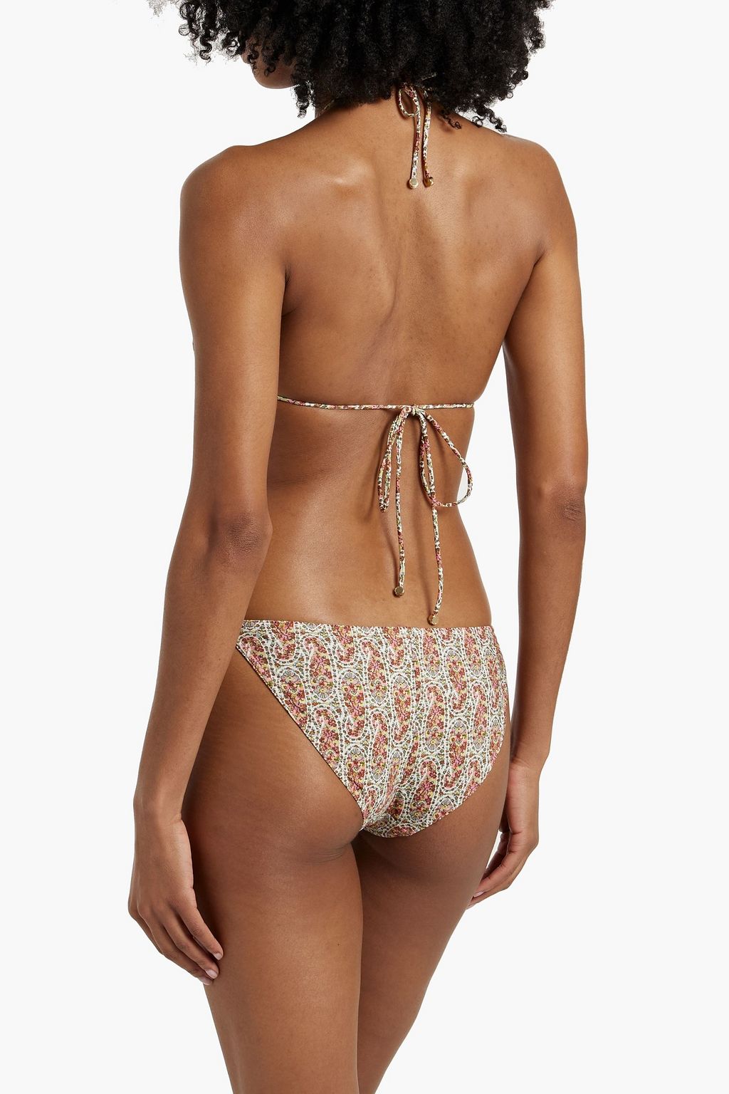 ETRO Floral-print triangle bikini