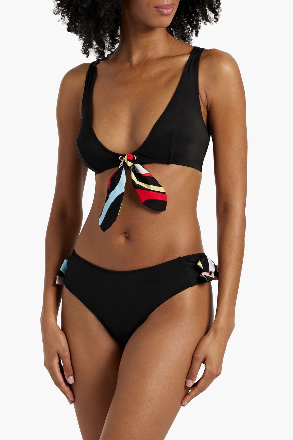 PUCCI توب بيكيني مزينة بربطة على شكل فراشة