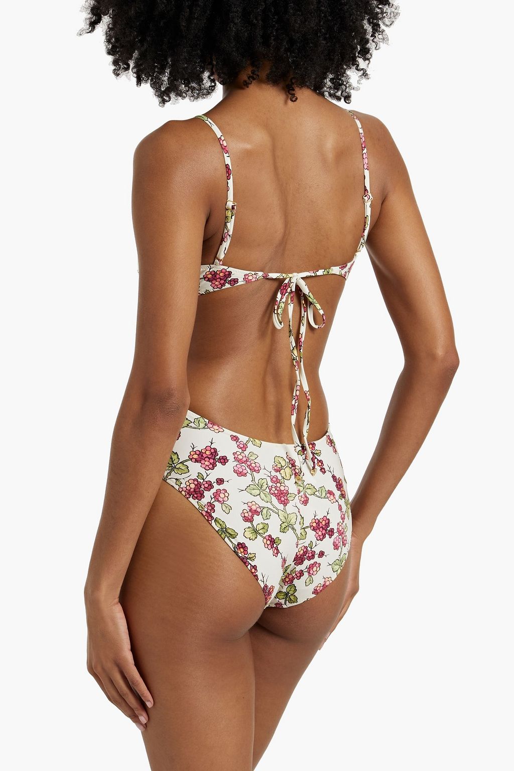 ETRO Cutout floral-print swimsuit
