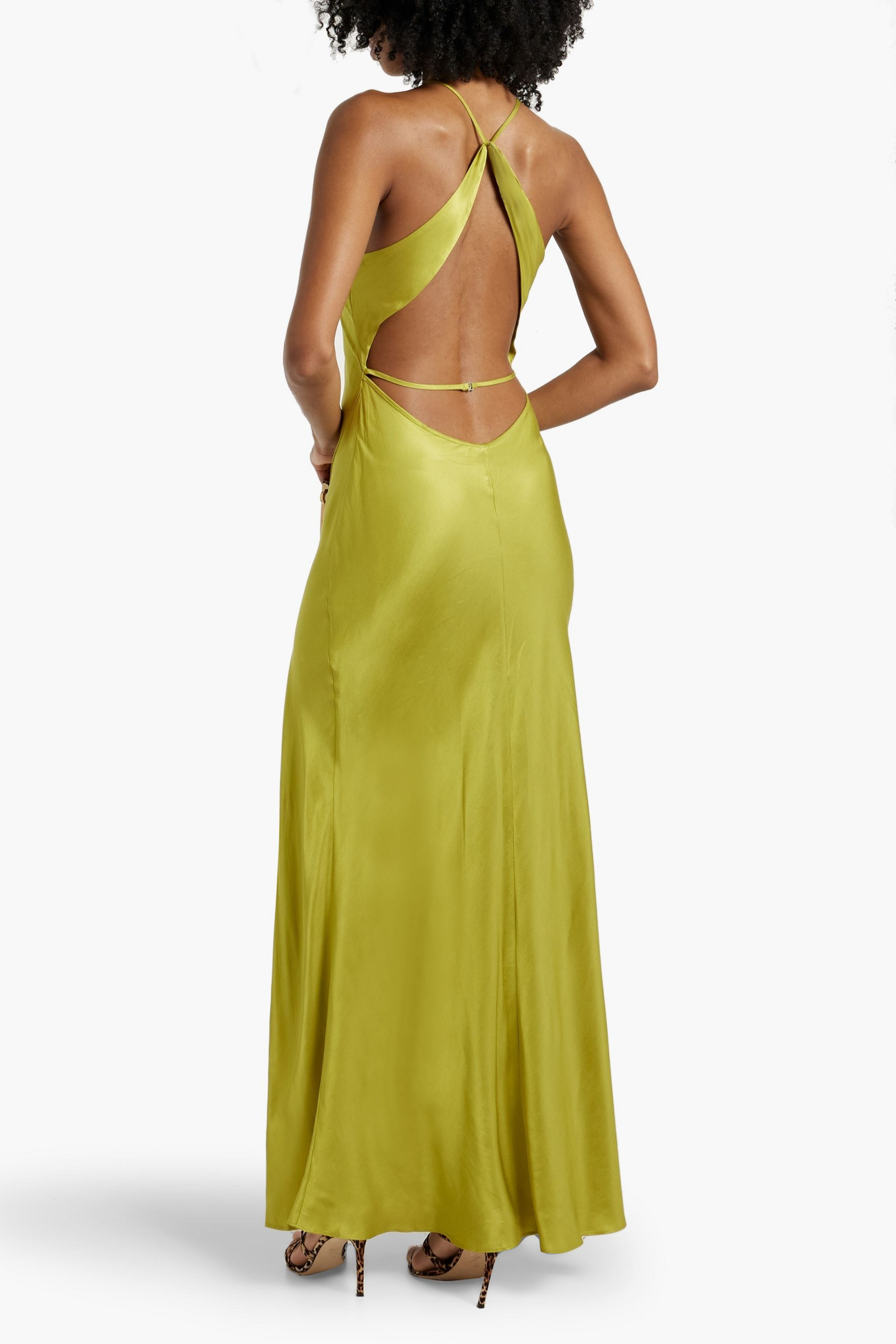Bec + Bridge Teresa cutout satin-twill maxi dress thumbnail