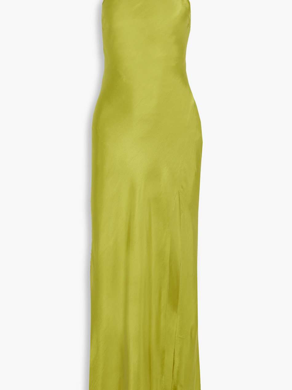 teresa cutout satin-twill maxi dress