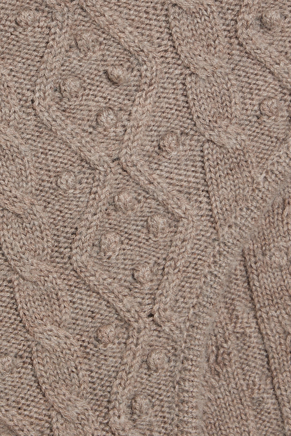Shop Loulou Studio Abelia Cable-knit Wool And Cashmere-blend Shorts In Taupe