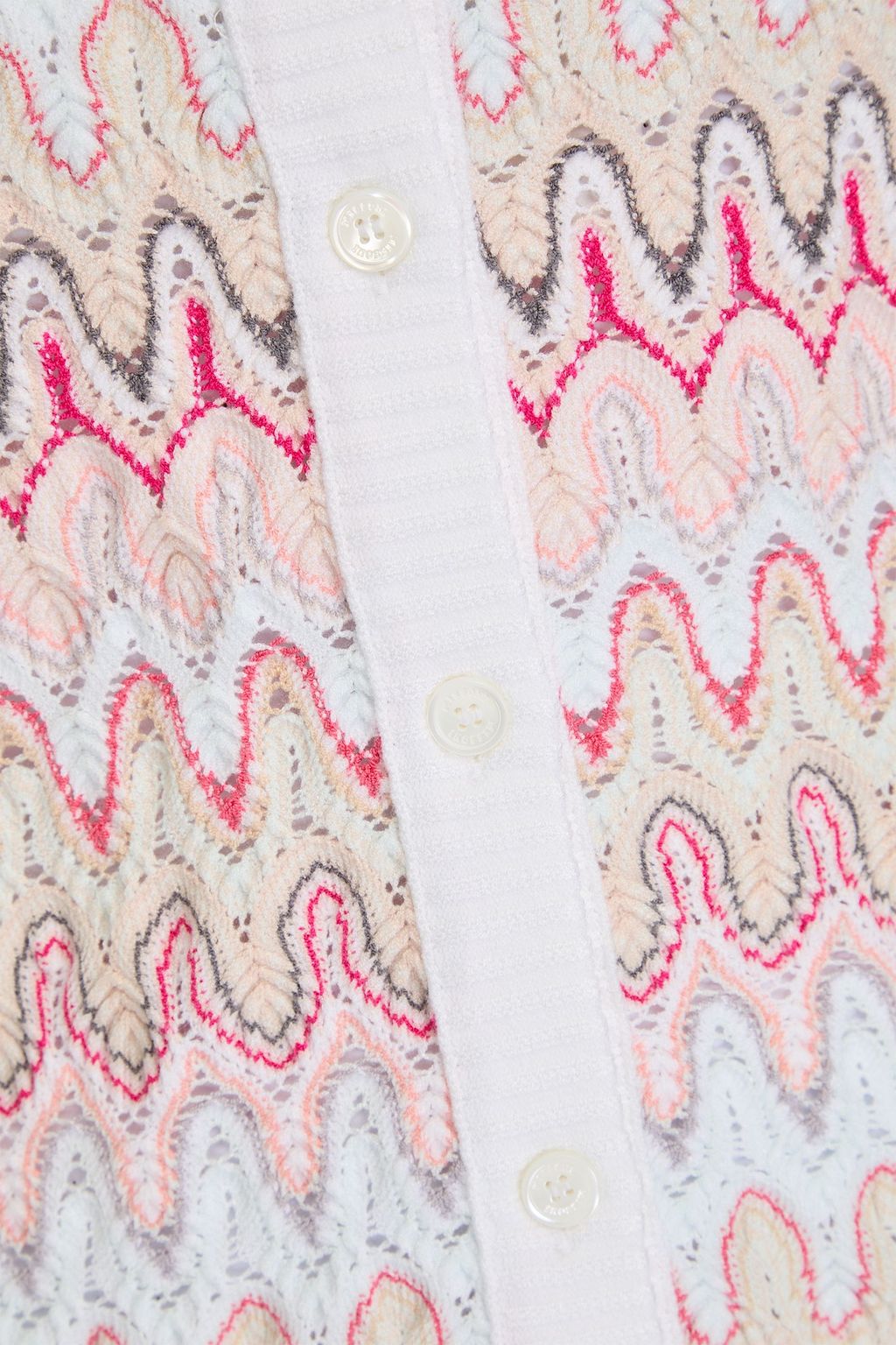 MISSONI كارديغان من نسيج محبوك بحبكة كروشيه