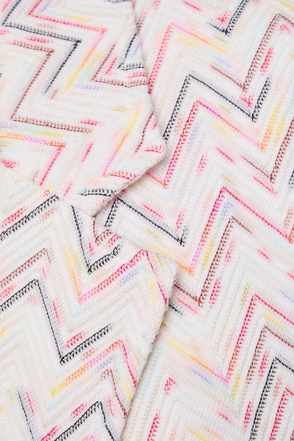 MISSONI معطف من مزيج الصوف بحبكة كروشيه