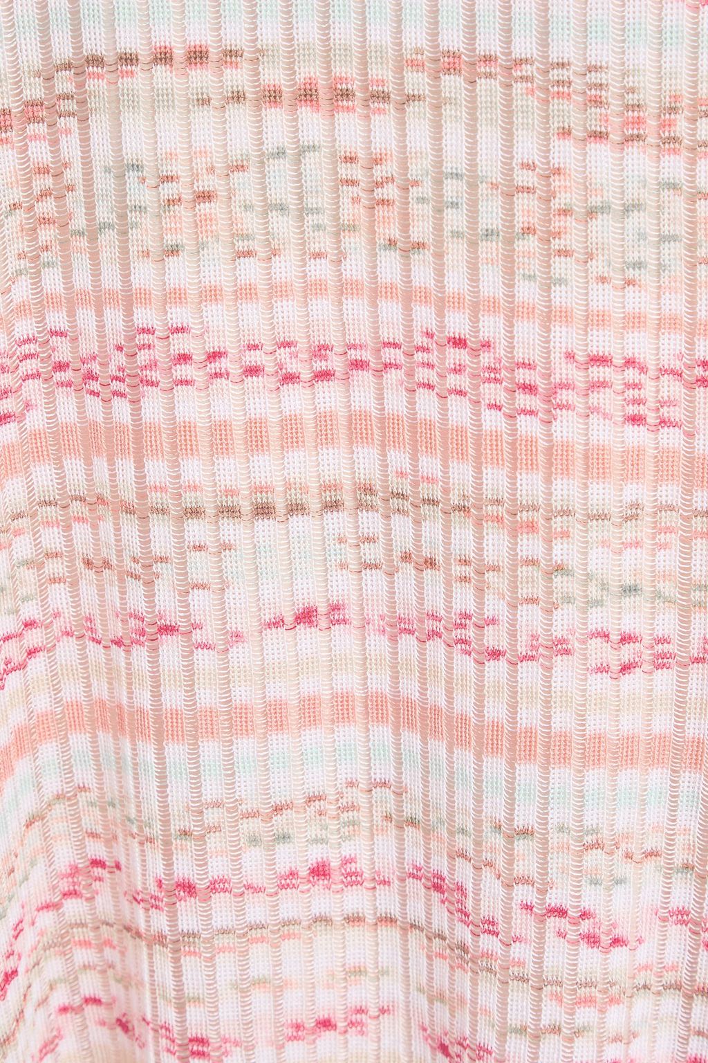 MISSONI فستان طويل بحبكة كروشيه بتصمم مضلّع بألوان متداخلة