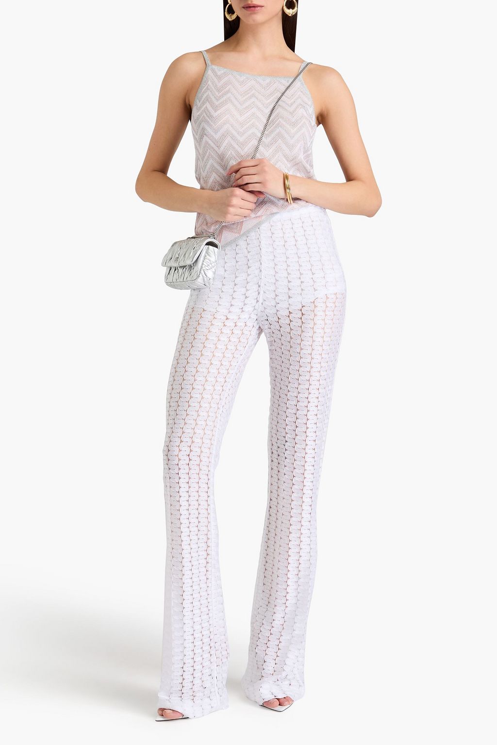 MISSONI Crochet-knit flared pants
