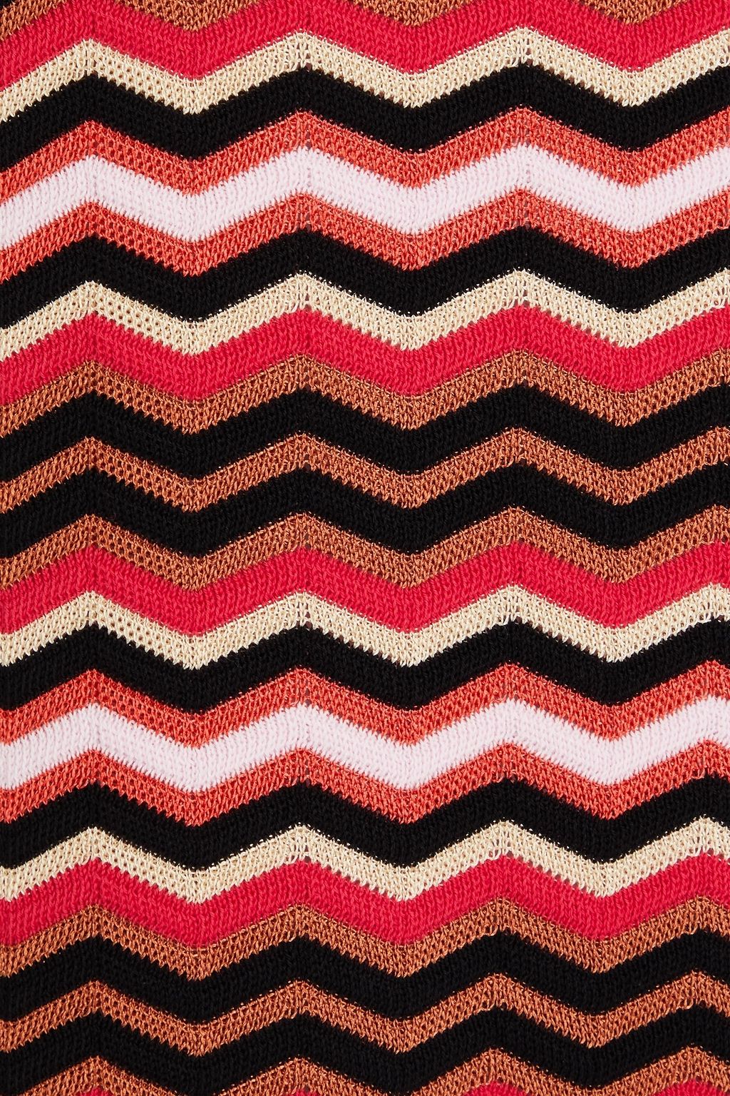 MISSONI فستان قصير من مزيج من القطن من نسيج بحبكة كروشيه