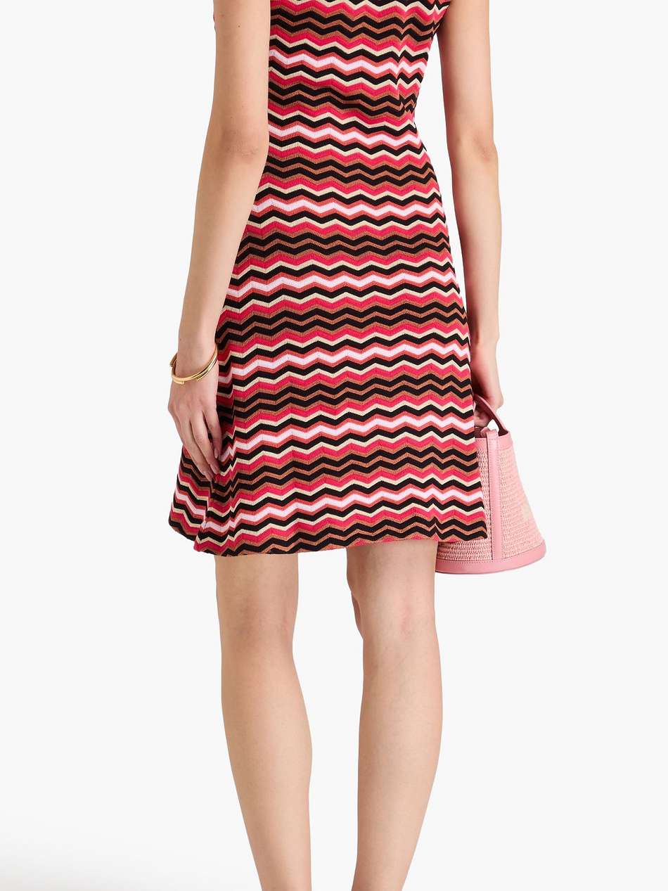 crochet-knit cotton-blend mini dress