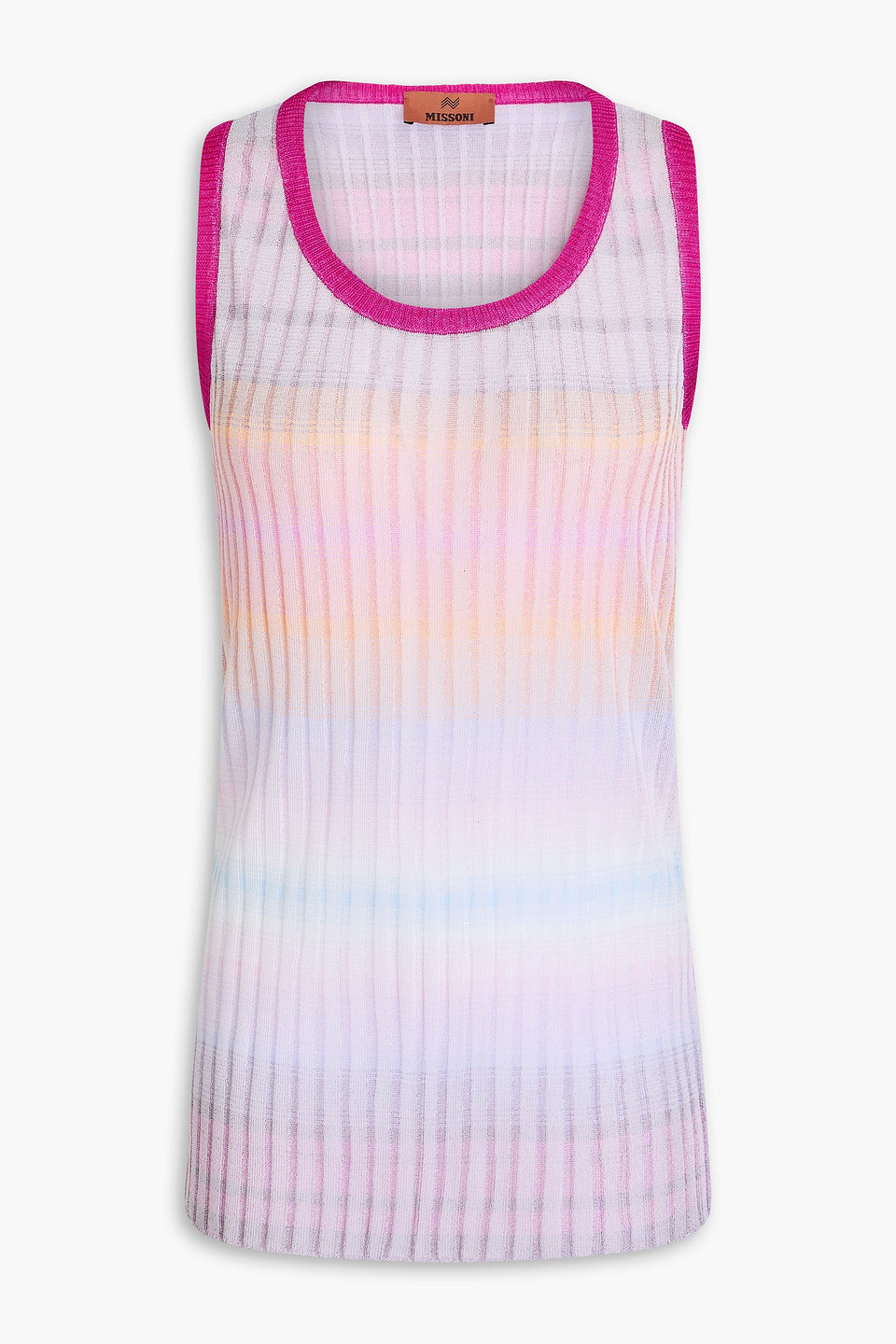 Missoni - Dégradé ribbed-knit tank - Multicolor - IT 40