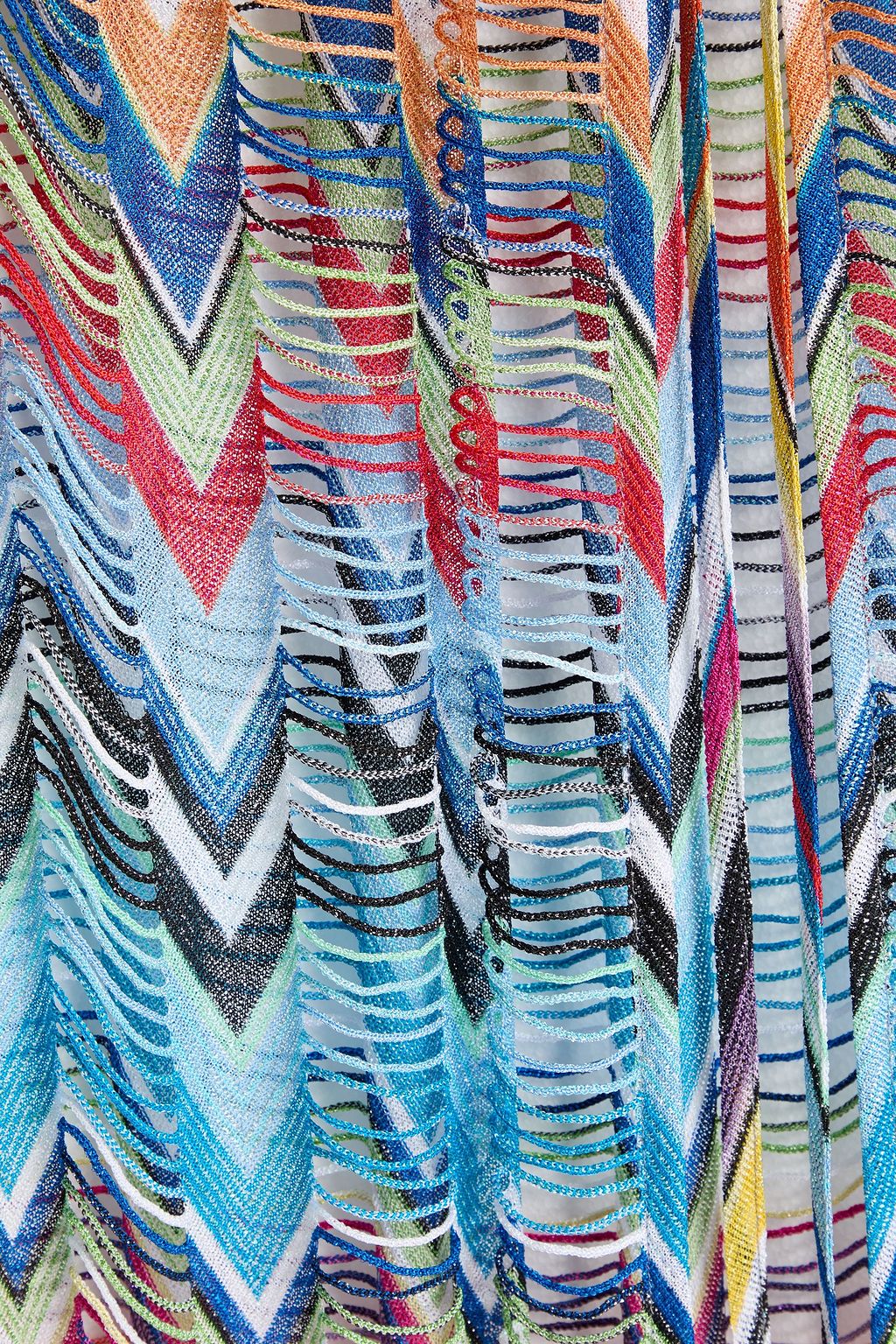 MISSONI 메탈릭 크로셰 니트 파레오