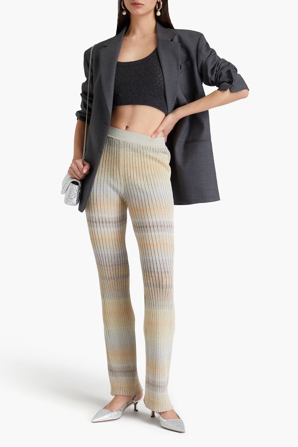MISSONI بنطال بأرجل واسعة من الكريب