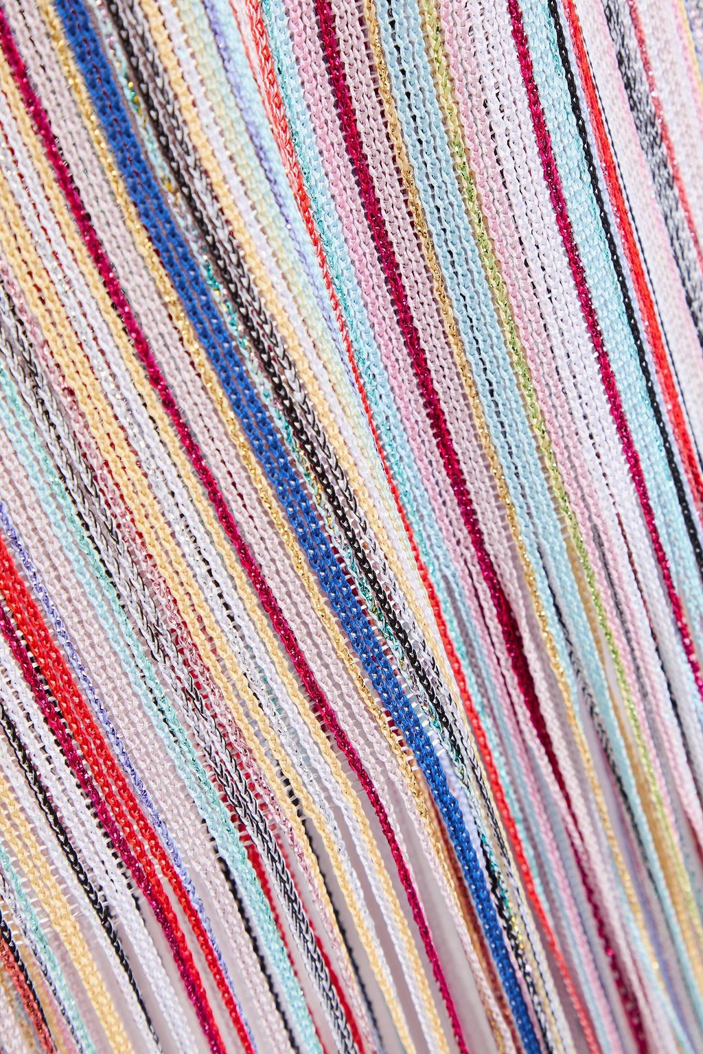 MISSONI Metallic crochet-knit pareo